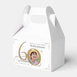 Caja Para Regalos Personalizado de caligrafía foto Oro blanco 60 cum