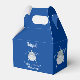 Caja Para Regalos Personalizado de delfín kawaii feliz