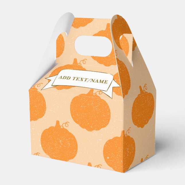 Caja Para Regalos Personalizado de dibujo de calabaza de temporada d (Front Side)