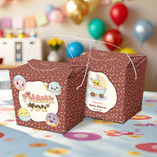 Caja Para Regalos Personalizado de donut para bebé, Baby Shower y Sp