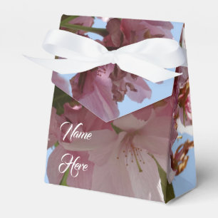 Caja Para Regalos Personalizado de flores rosas texto