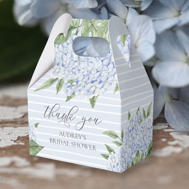 Caja Para Regalos Personalizado de hidrangea acuática azul (Subido por el creador)