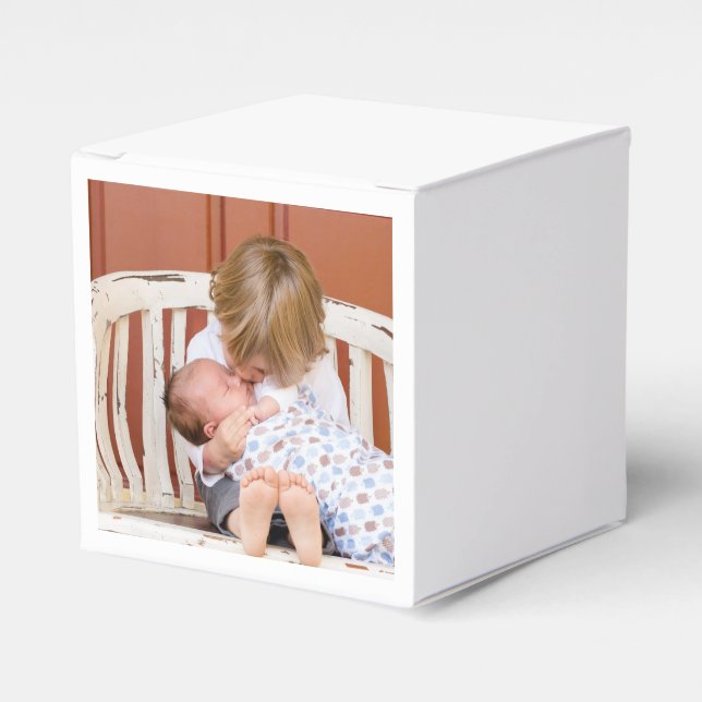 Caja Para Regalos Personalizado de la foto de dos caras (Costado Anverso)