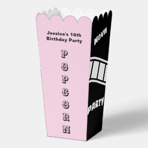 Caja Para Regalos Personalizado de la noche de Snack Movie Popcorn f