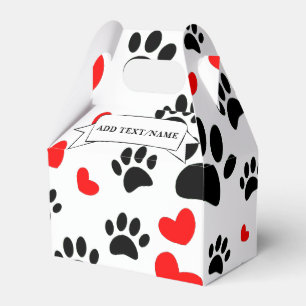 Caja Para Regalos Personalizado De La Pinta De Perro De Caricatura Y