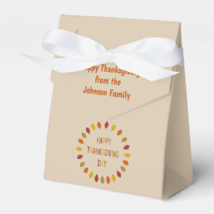 Caja Para Regalos Personalizado de las hojas de roble de Acción de G