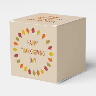 Caja Para Regalos Personalizado de las hojas de roble de Acción de G