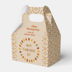Caja Para Regalos Personalizado de las hojas de roble de Acción de G