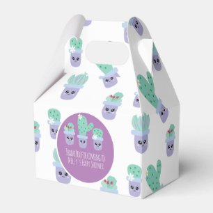 Caja Para Regalos Personalizado De Patrón De Cactus Cuto Gracias Caj