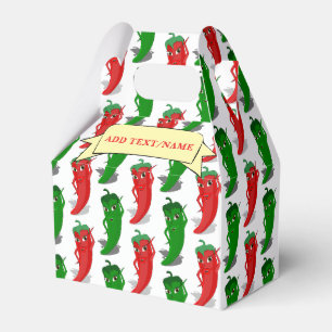 Caja Para Regalos Personalizado De Patrón De Divas De Pimienta Rojo