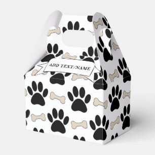 Caja Para Regalos Personalizado De Patrón De Pasta Y Huesos