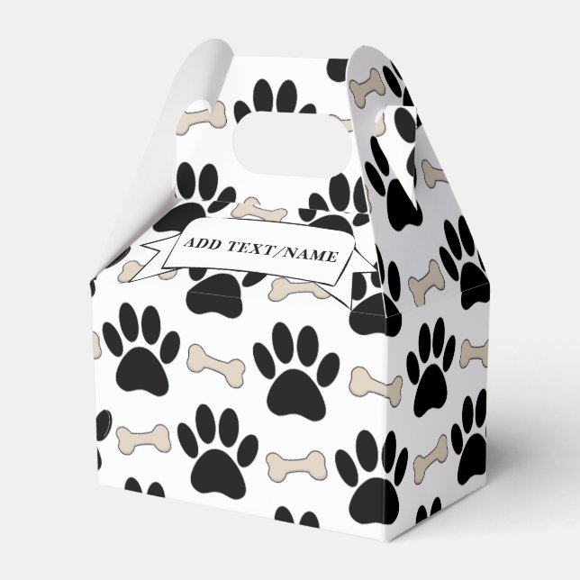 Caja Para Regalos Personalizado De Patrón De Pasta Y Huesos (Front Side)