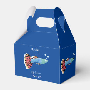 Caja Para Regalos Personalizado de peces tropicales adormilados