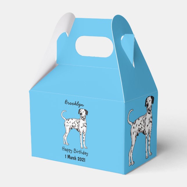 Caja Para Regalos Personalizado de perro dalmatiano (Front Side)