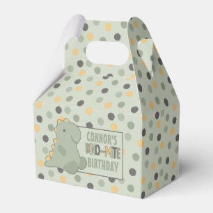 Caja Para Regalos Personalizado de Punto de Dinosaurio Cutáneo Cump