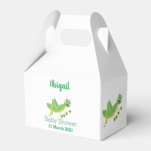 Caja Para Regalos Personalizado de saltamontes alegre verde