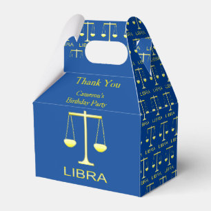 Caja Para Regalos Personalizado de signos de estrella de balanzas de