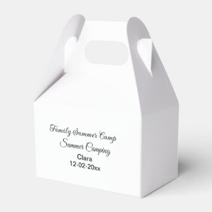 Caja Para Regalos Personalizado de vacaciones de camping familiar añ