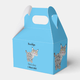 Caja Para Regalos Personalizado del lince del bobcat medio