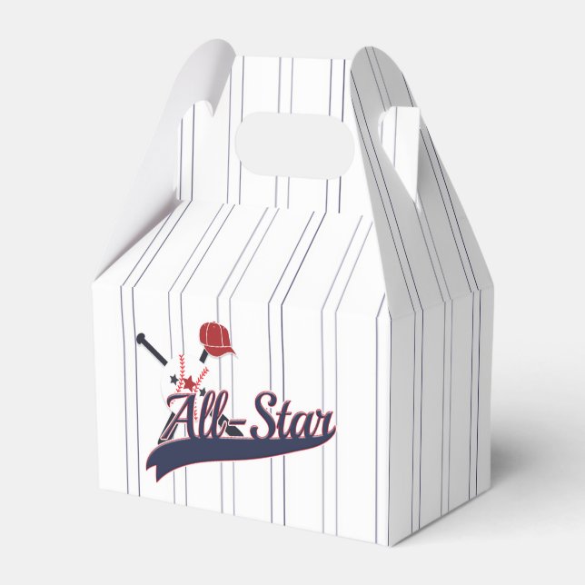 Caja Para Regalos Personalizado deportivo ALL-STAR de béisbol person (Front Side)