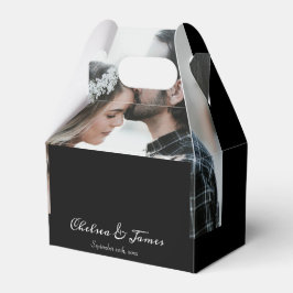 Caja Para Regalos Personalizado Elegante Boda fotográfico de caligra