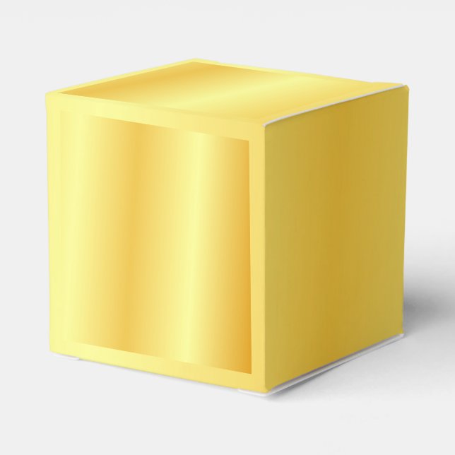 Caja Para Regalos Personalizado Faux Gold Metallic Look Elegante Mod (Reverso Costado)