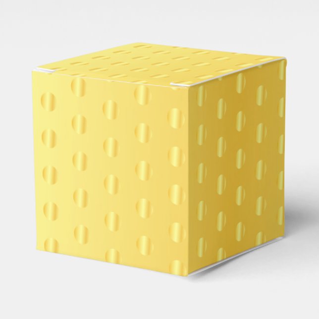 Caja Para Regalos Personalizado Faux Gold Metallic Look Moderno Eleg (Costado Anverso)