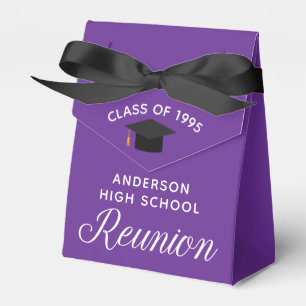 Caja Para Regalos Personalizado Fiesta sindical de secundaria morado