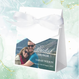 Caja Para Regalos Personalizado Foto Boda relajado moderno
