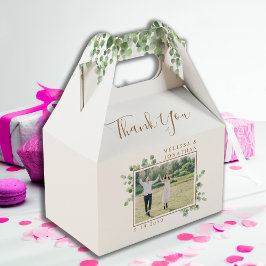 Caja Para Regalos Personalizado Foto Eucalyptus Boda de follaje botá