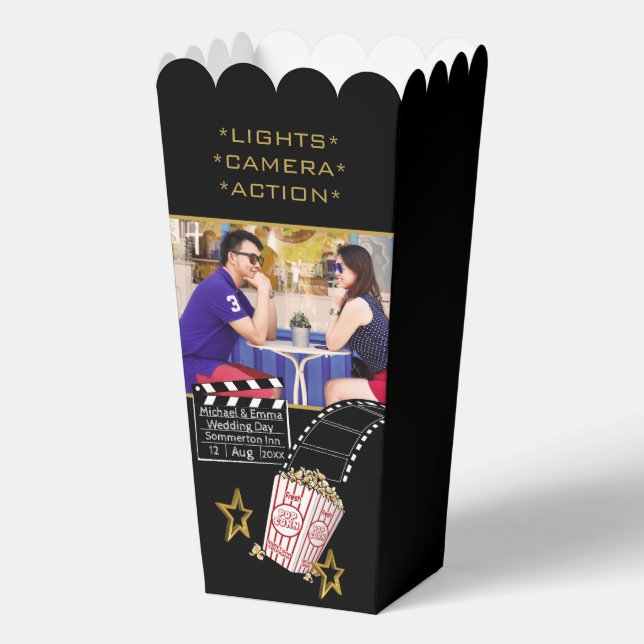 Caja Para Regalos Personalizado fotográfico estrella de cine persona (Anverso)