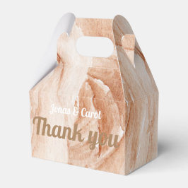 Caja Para Regalos Personalizado Gracias boda rosas beige color agua
