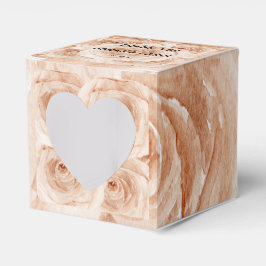 Caja Para Regalos Personalizado Gracias boda rosas de acuarela flora
