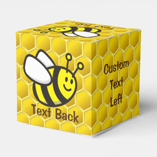 Caja Para Regalos Personalizado Honeybee (Reverso Costado)