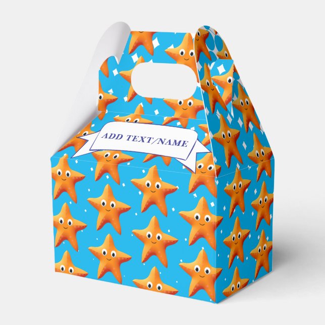 Caja Para Regalos Personalizado lindo Starfish Blue Ocean Classic (Front Side)