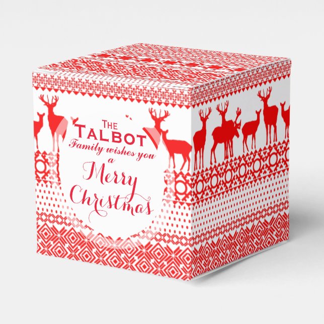 Caja Para Regalos Personalizado MERRY CHRISTMAS LA GRAN CIFRA DE FAV (Costado Anverso)