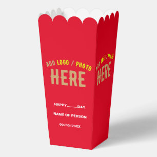 CAJA PARA REGALOS PERSONALIZADO MODERNO ELEGANTE ROJO VERIFICADO POP