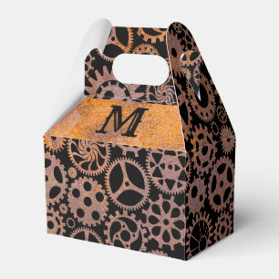 Caja Para Regalos Personalizado Monograma Gable de los engranajes ru