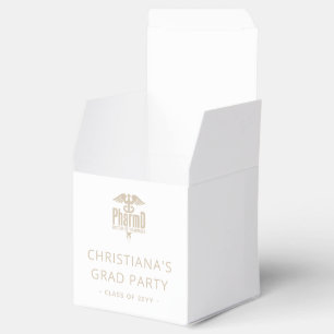 Caja Para Regalos Personalizado PharmD Médica del Partido de Graduac