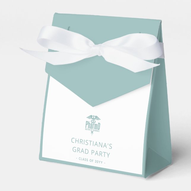 Caja Para Regalos Personalizado PharmD Médica del Partido de Graduac (Front Side)