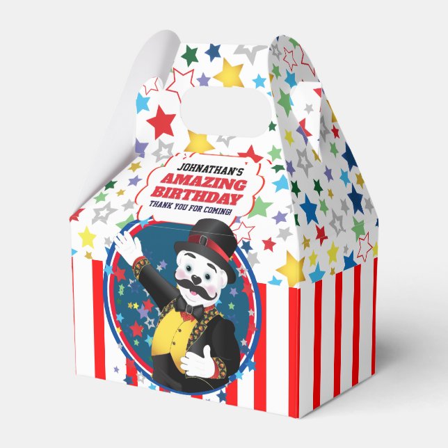 Caja Para Regalos Personalizado Polar de Cucus Circus Ringmaster (Front Side)