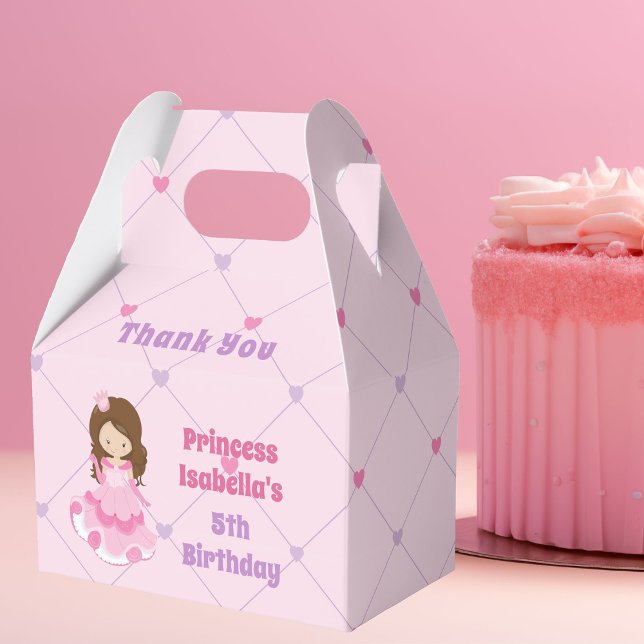 Caja Para Regalos Personalizado Princesa bonito Fiesta de cumpleaños (Subido por el creador)