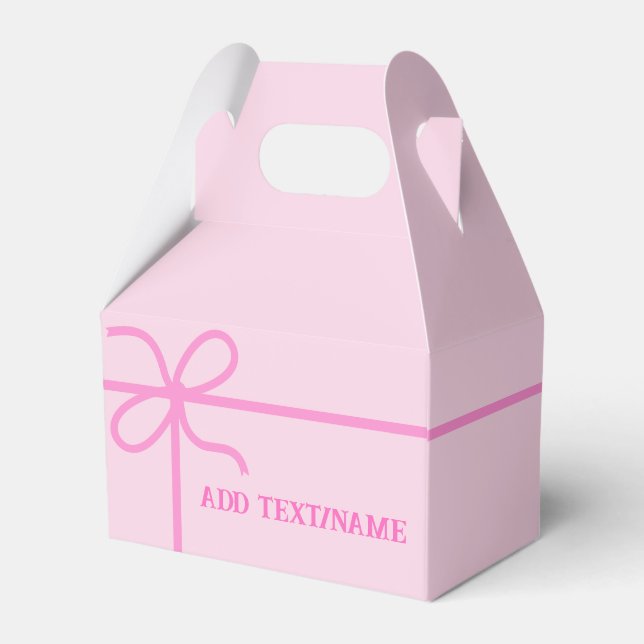 Caja Para Regalos Personalizado rosado (Reverso)