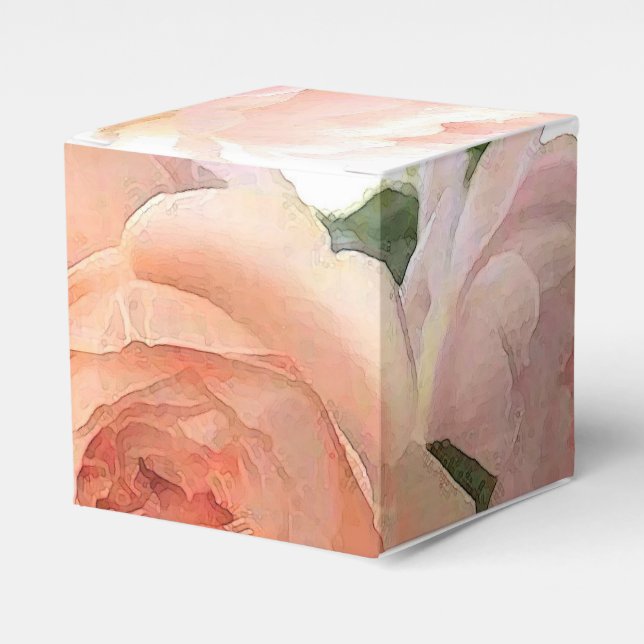 Caja Para Regalos Personalizado Rosas de moda moderna plantilla eleg (Costado Anverso)