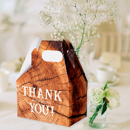 Caja Para Regalos Personalizado Rústico Boda Vintage Wood Tree Slice