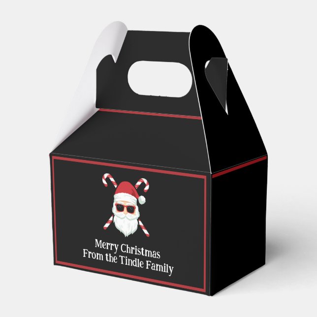 Caja Para Regalos Personalizado Santa con bastón de Candy Cross Bone (Front Side)