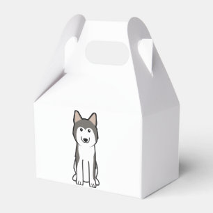 Caja Para Regalos Personalizado Siberian Husky Dog