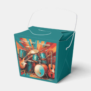 Caja Para Regalos Personalizado Texto Instrumentos musicales
