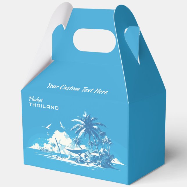 Caja Para Regalos Personalizado Texto Phuket Tailandia (Anverso)