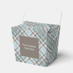 Caja Para Regalos Personalizado Texto revestido / Tartán Patrón